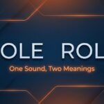 Premium featured image showing the difference between role and roll with highlighted typography