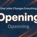 Opening vs Openning correct spelling visual guide showing correct form of opening