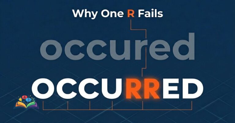 occurred correct spelling highlighting double r