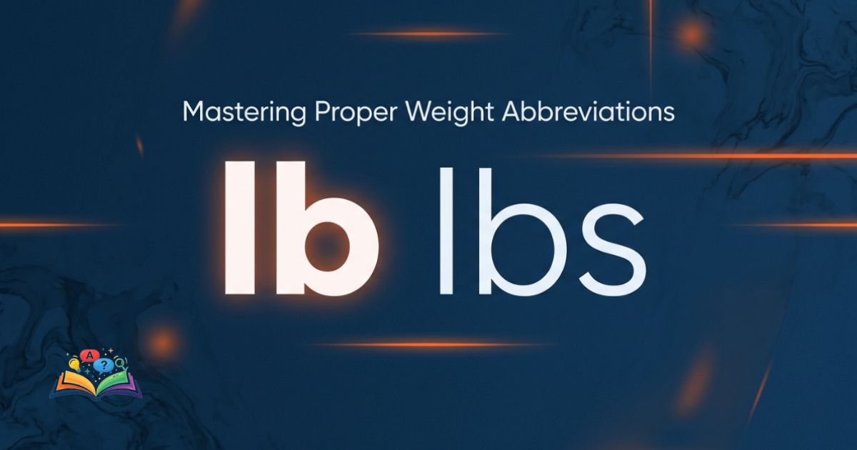 Featured image showing the weight abbreviations lb and lbs on a premium dark background
